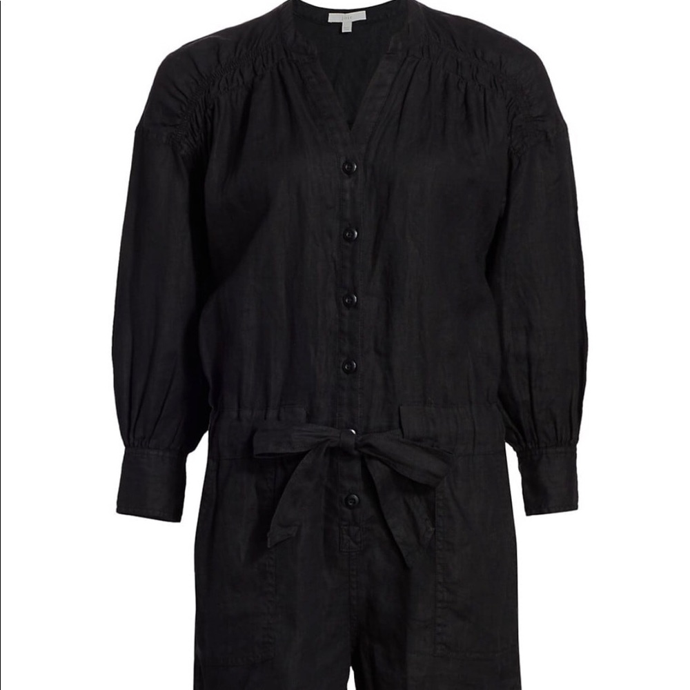 Joie Bosworth Linen Romper black size large